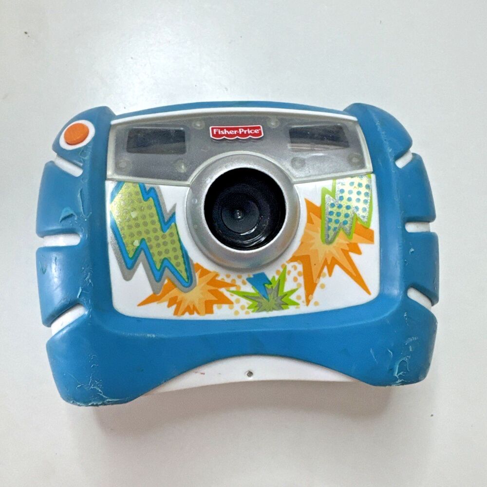 Fisher-Price Kid-Tough R7315 Blue Digital Camera 1.3mp Tested Working Kids Toy